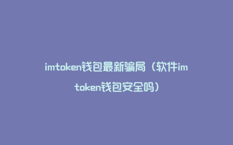 钱包安全锁在哪里_钱包安全锁怎么解除_imtoken钱包安全吗