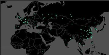 比特币实时感染地图,追踪全球比特币安全风险