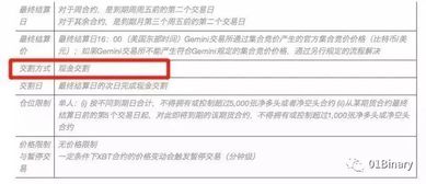 比特币期货合约内容,深入解析比特币期货合约内容