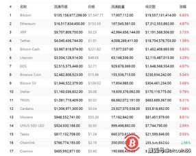 加密货币排名前100名